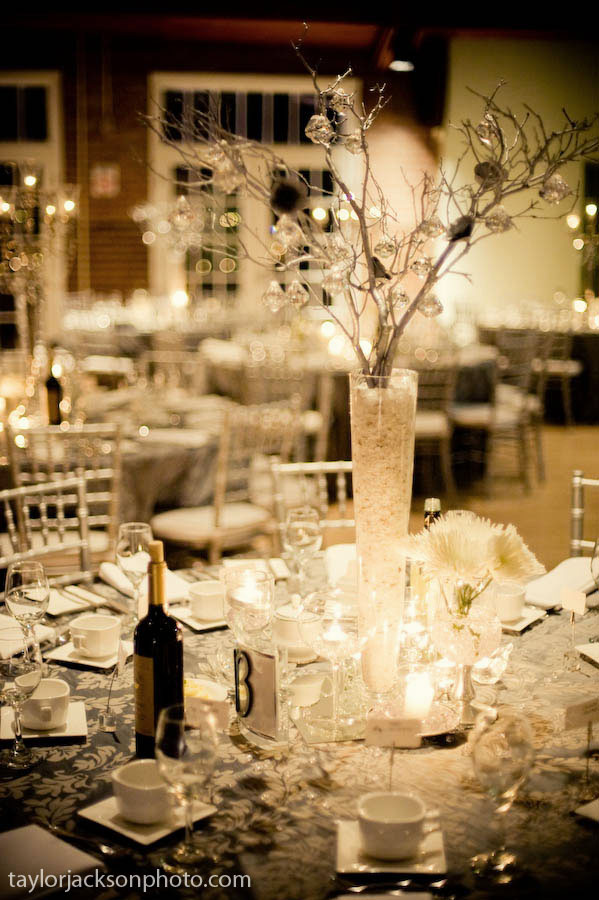 wedding centrepiece detail Victoria Park Pavilion