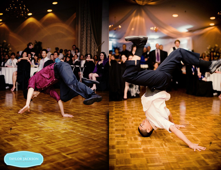 breakdancing wedding dance floor