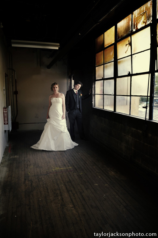 Abandoned building wedding photograph