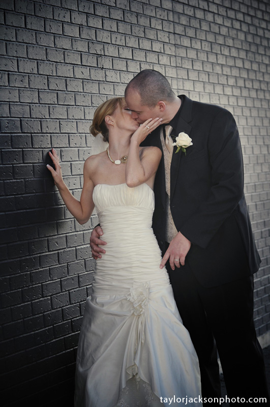 Kissing up against Waterloo Town Square